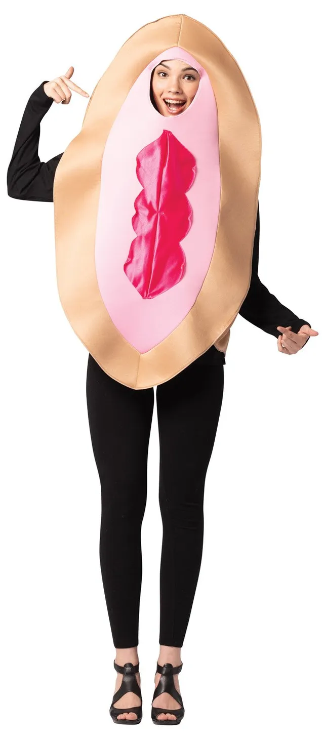 Rasta Imposta Beige Vagina Kostüm beige Einheitsgröße