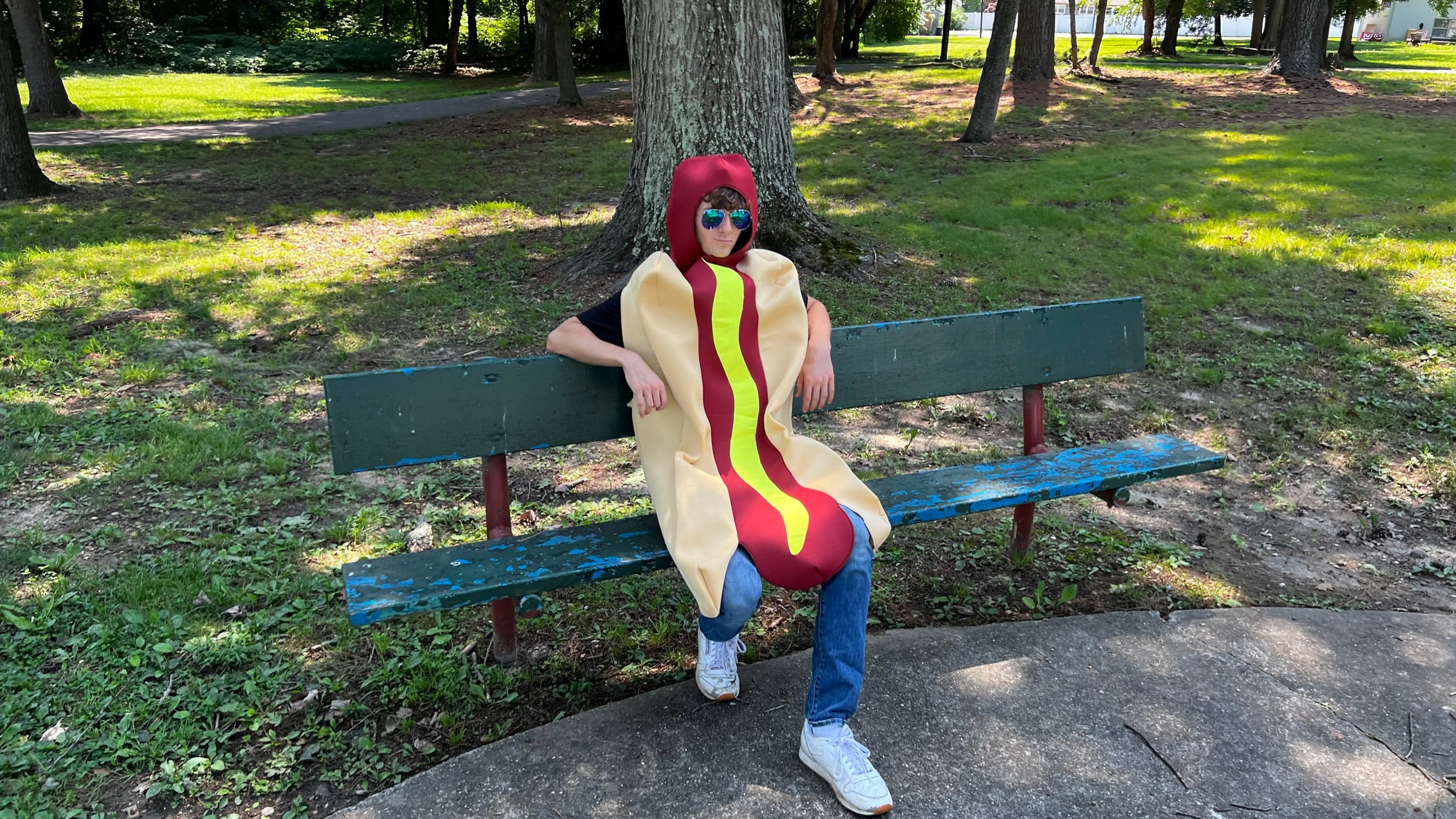 Rasta Imposta Hot Dog Erwachsenenkostüm One Size Senf