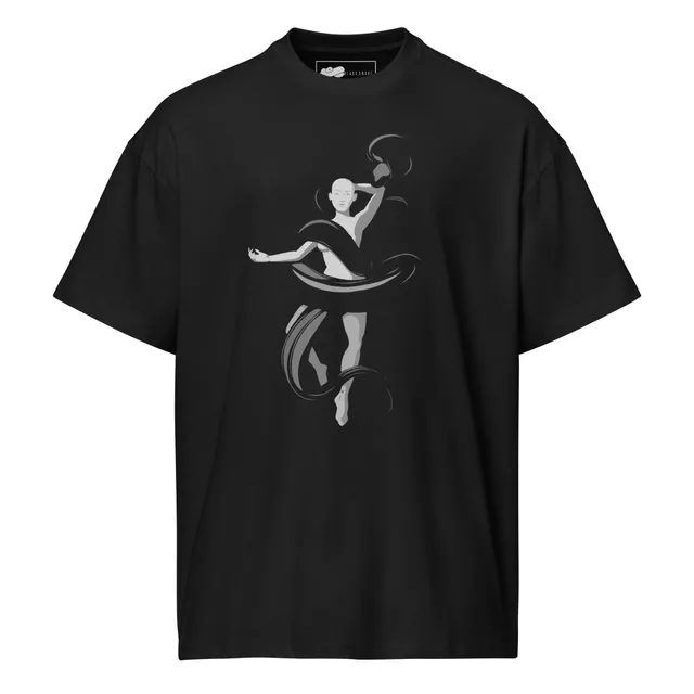 Black Snake TEVEA Oversized T-Shirt schwarz Heavyweight