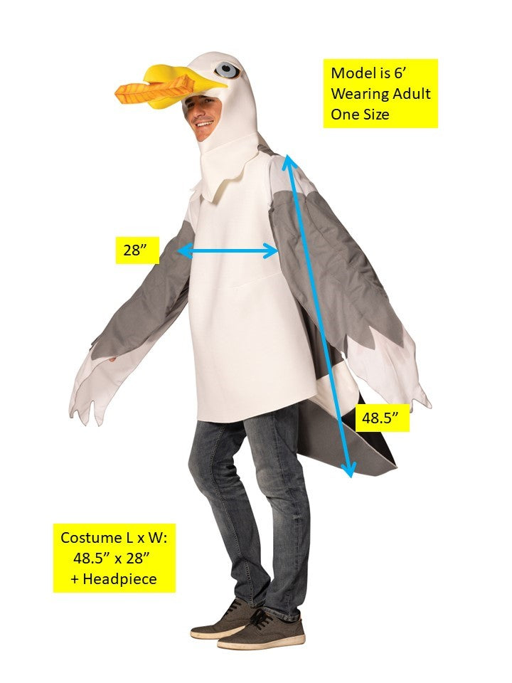 Rasta Imposta Seagull Erwachsenenkostüm One Size Möwe