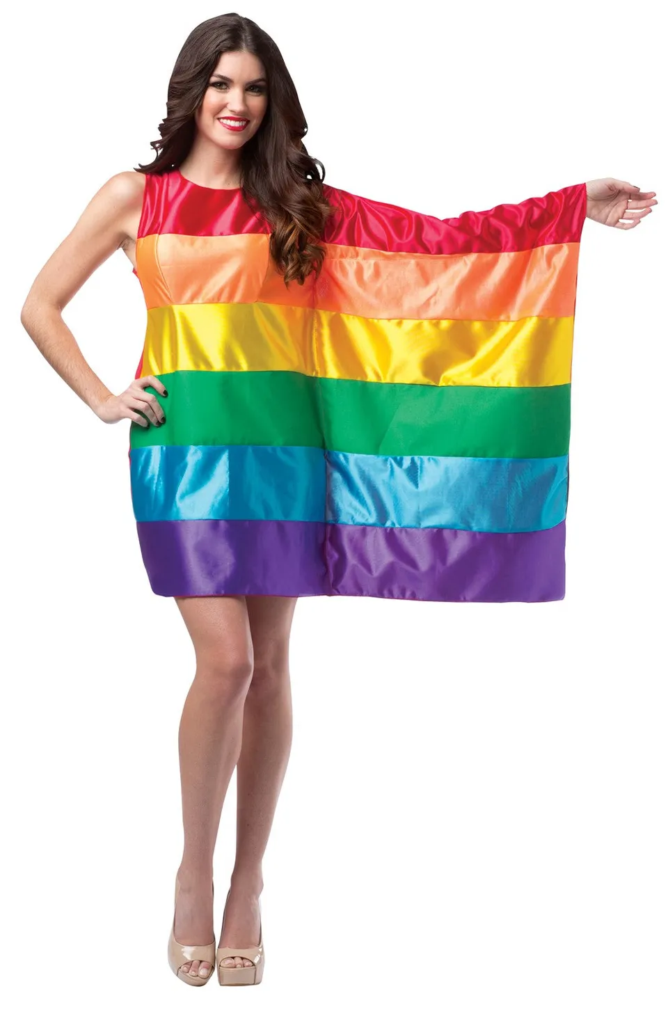 Rasta Imposta Rainbow Flag Pride Dress Damenkostüm Gr. 4-10