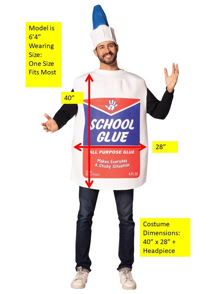 Rasta Imposta School Glue Squeeze Bottle Kostüm One Size