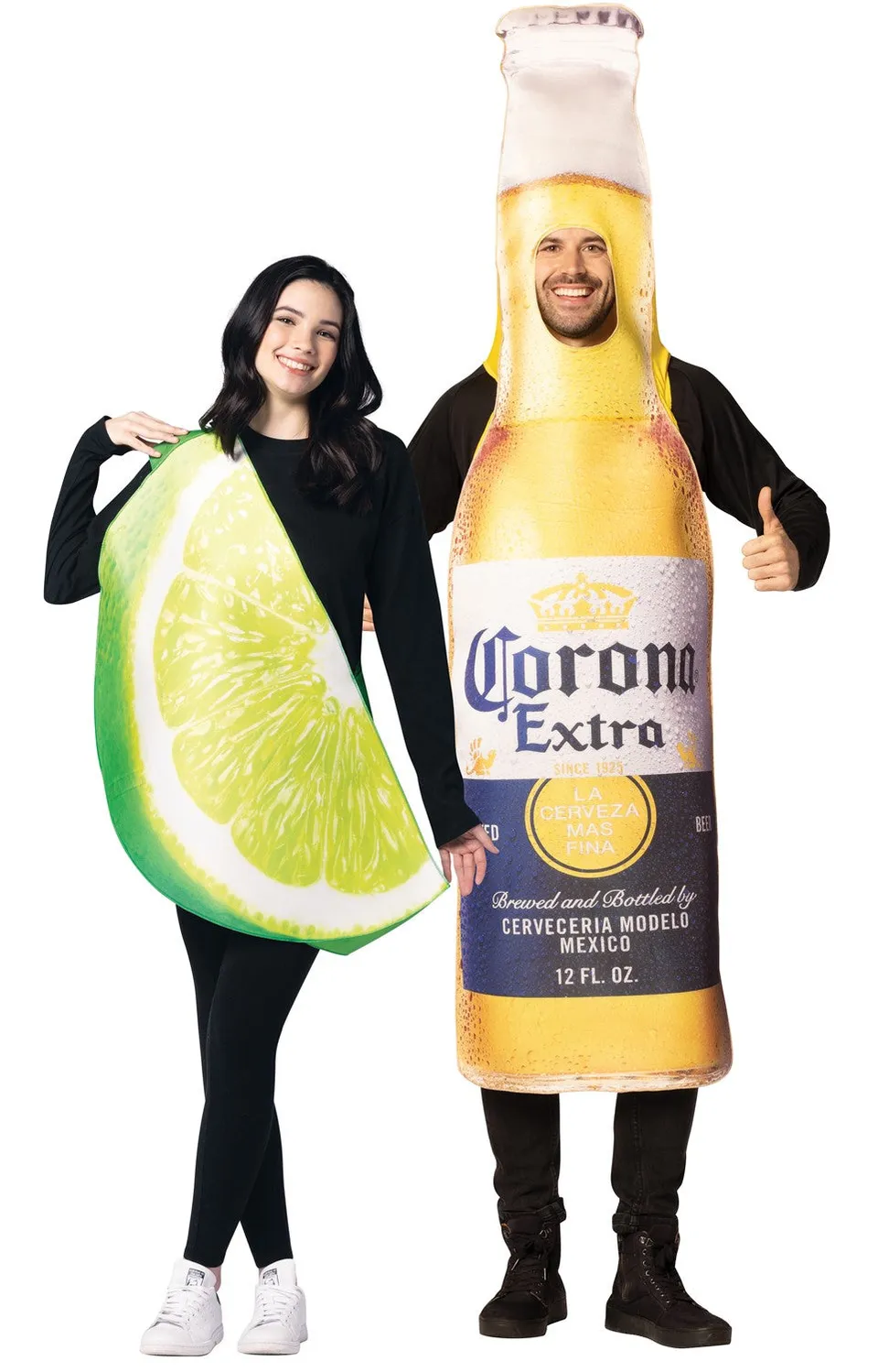 Rasta Imposta Corona Extra Lime Partnerkostüm Flasche 2-tlg