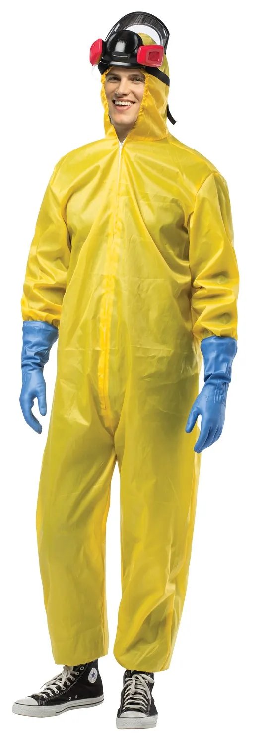 Rasta Imposta Toxic Hazmat Suit Kostüm Einheitsgröße mit Maske