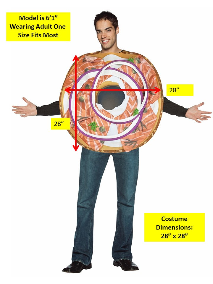 Rasta Imposta Bagel & Lox Kostüm Essen Einheitsgröße Tunika