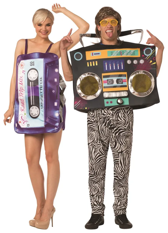 Rasta Imposta Mix Tape Boom Box Paarkostüm 80er Set