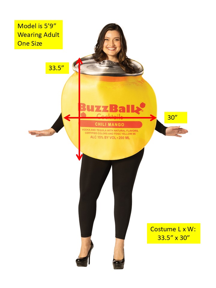 Rasta Imposta BuzzBallz Chili Mango Kostüm One Size