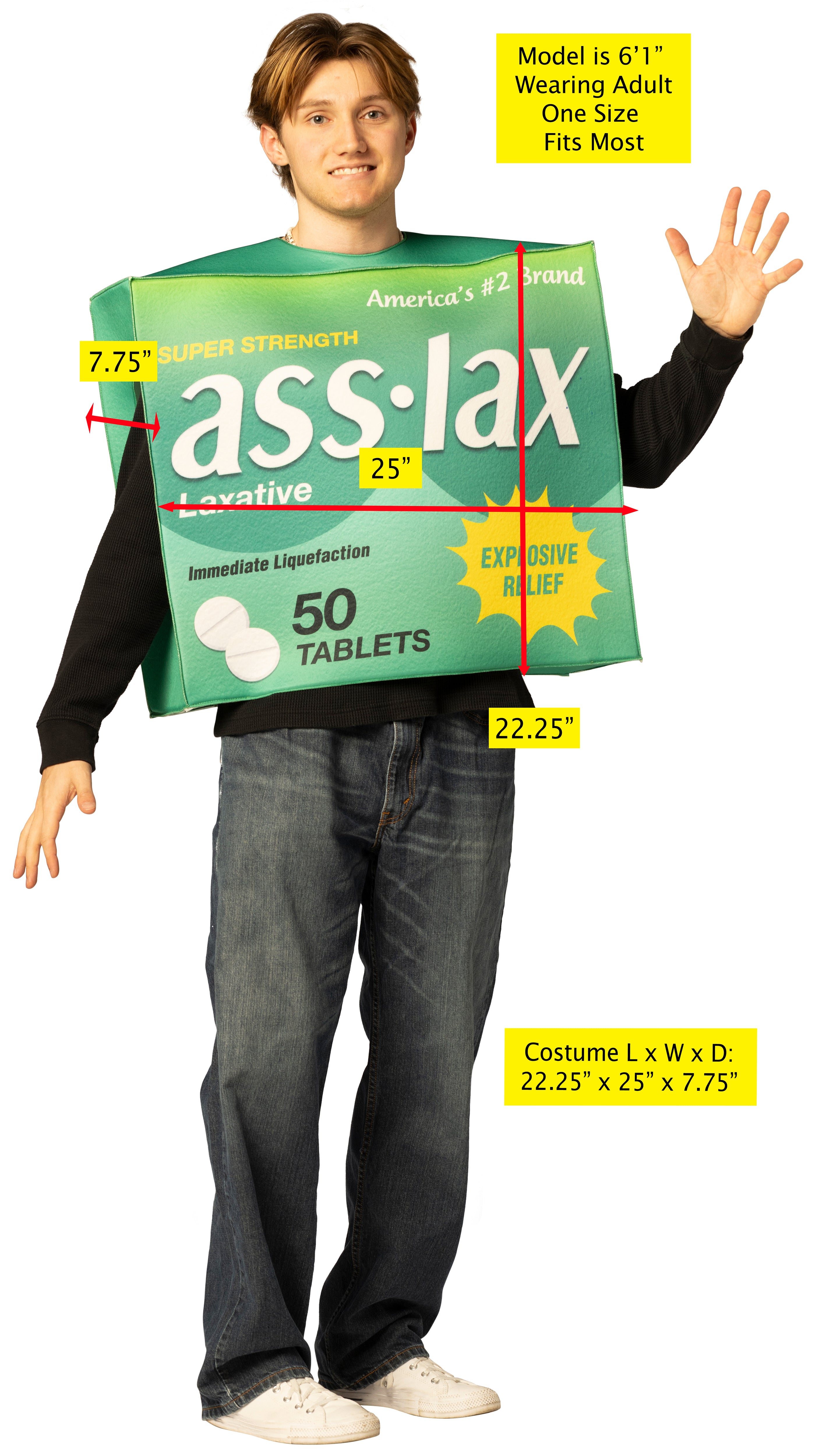 Rasta Imposta Laxative Kostüm One Size
