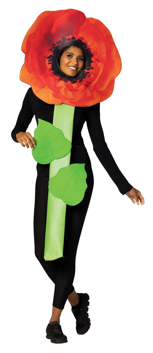 Rasta Imposta Poppy Flower Blumenkostüm Einheitsgröße Polyester