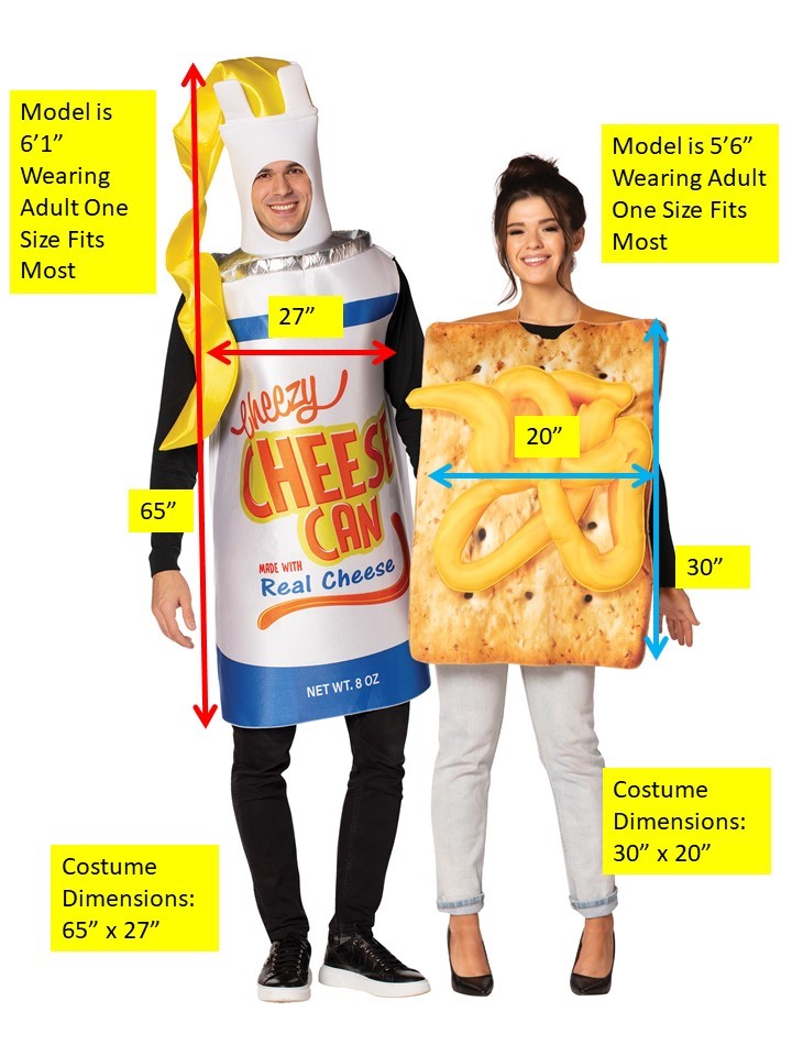 Rasta Imposta Cheezey Cheese Cracker Paarkostüm 2er