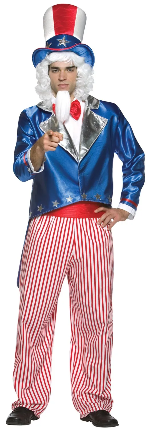 Rasta Imposta Uncle Sam Patriotic Kostüm Einheitsgröße