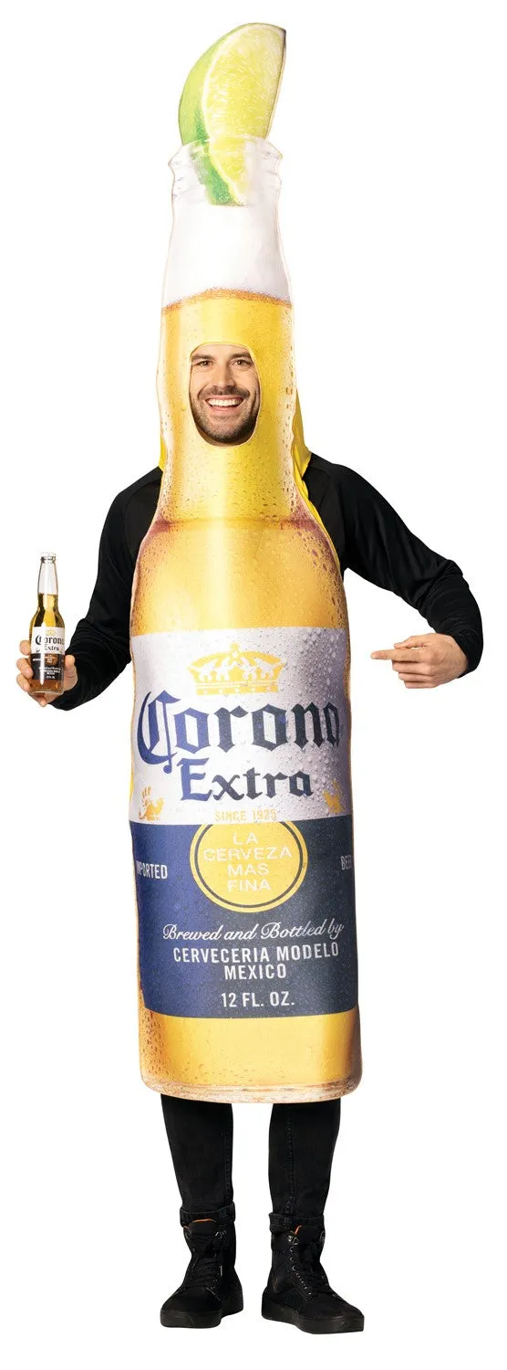 Rasta Imposta Corona Extra Bierflaschen-Kostüm One Size Limette