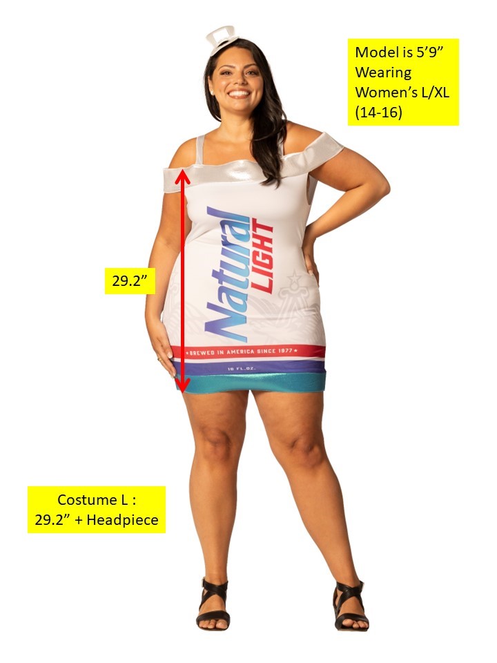 Rasta Imposta Natural Light Bier Kleid Damen L-XL Spandex