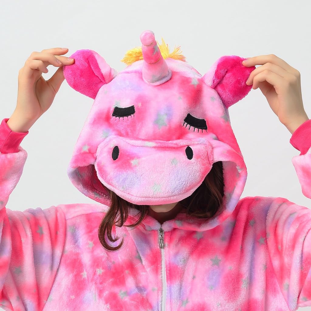 Katara 1744 Einhorn Partyanzug Onesie Pink-Rosa Plüsch