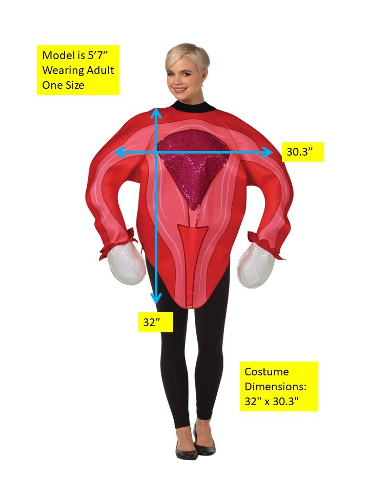Rasta Imposta Uterus Kostüm Gebärmutter Einheitsgröße