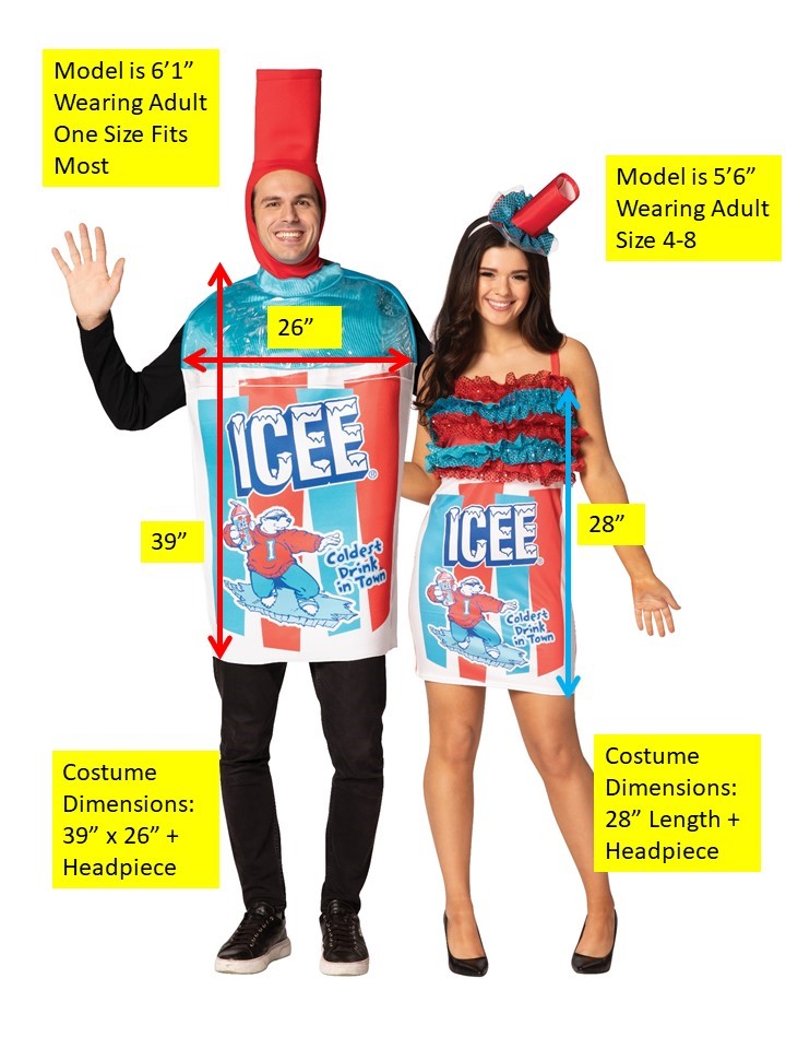 Rasta Imposta ICEE Becher Paarkostüm Tunika Kleid