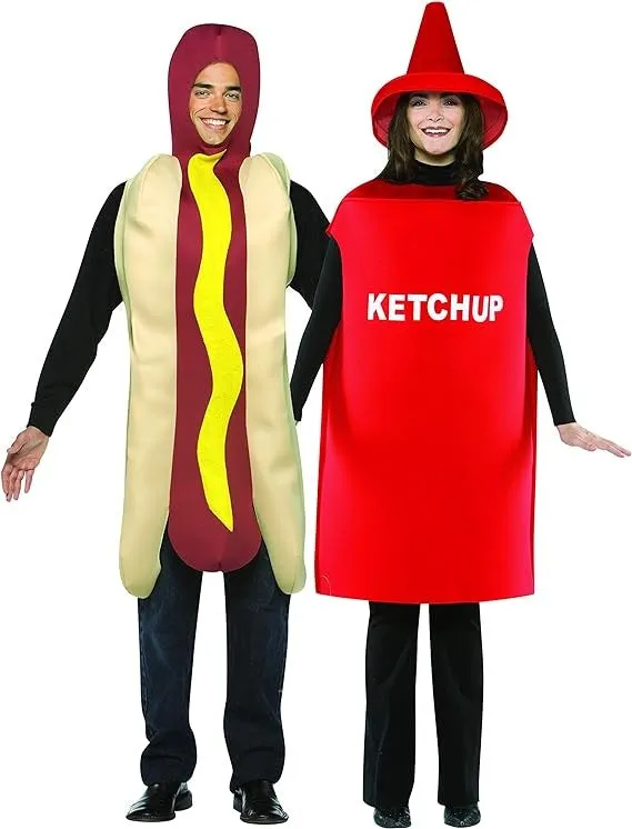 Rasta Imposta Hot Dog & Ketchup Paarkostüm One Size Essen