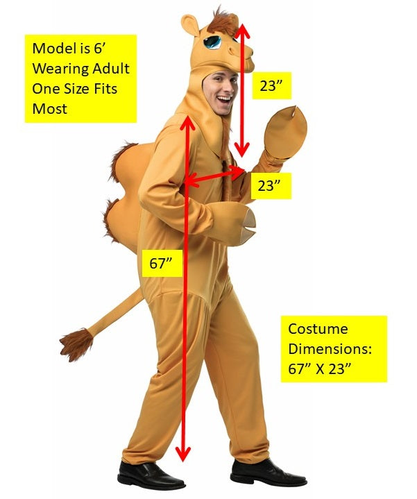 Rasta Imposta Camel Kostüm Kamel Einheitsgröße Unisex Ganzkörper