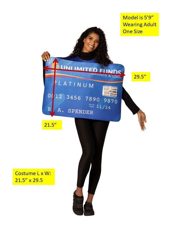 Rasta Imposta Platinum Credit Card Tunika-Kostüm Einheitsgröße