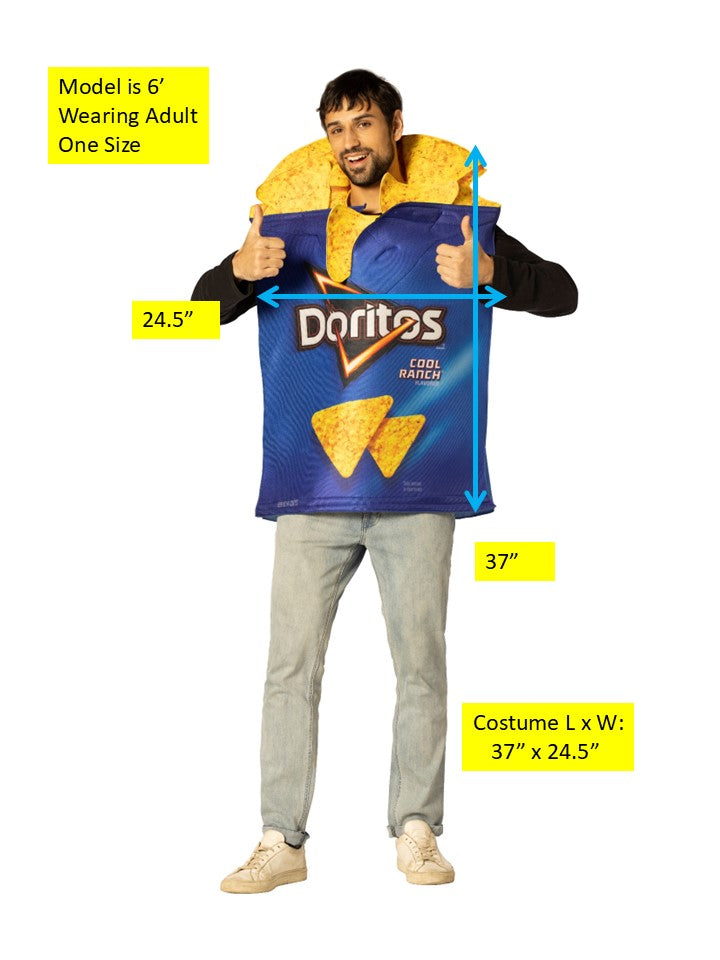 Rasta Imposta Doritos Cool Ranch Kostüm Erw. One Size 3D-Chips