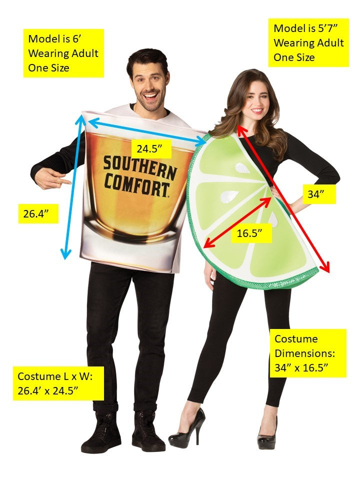 Rasta Imposta Southern Comfort Paar Kostüm One Size 2-tlg