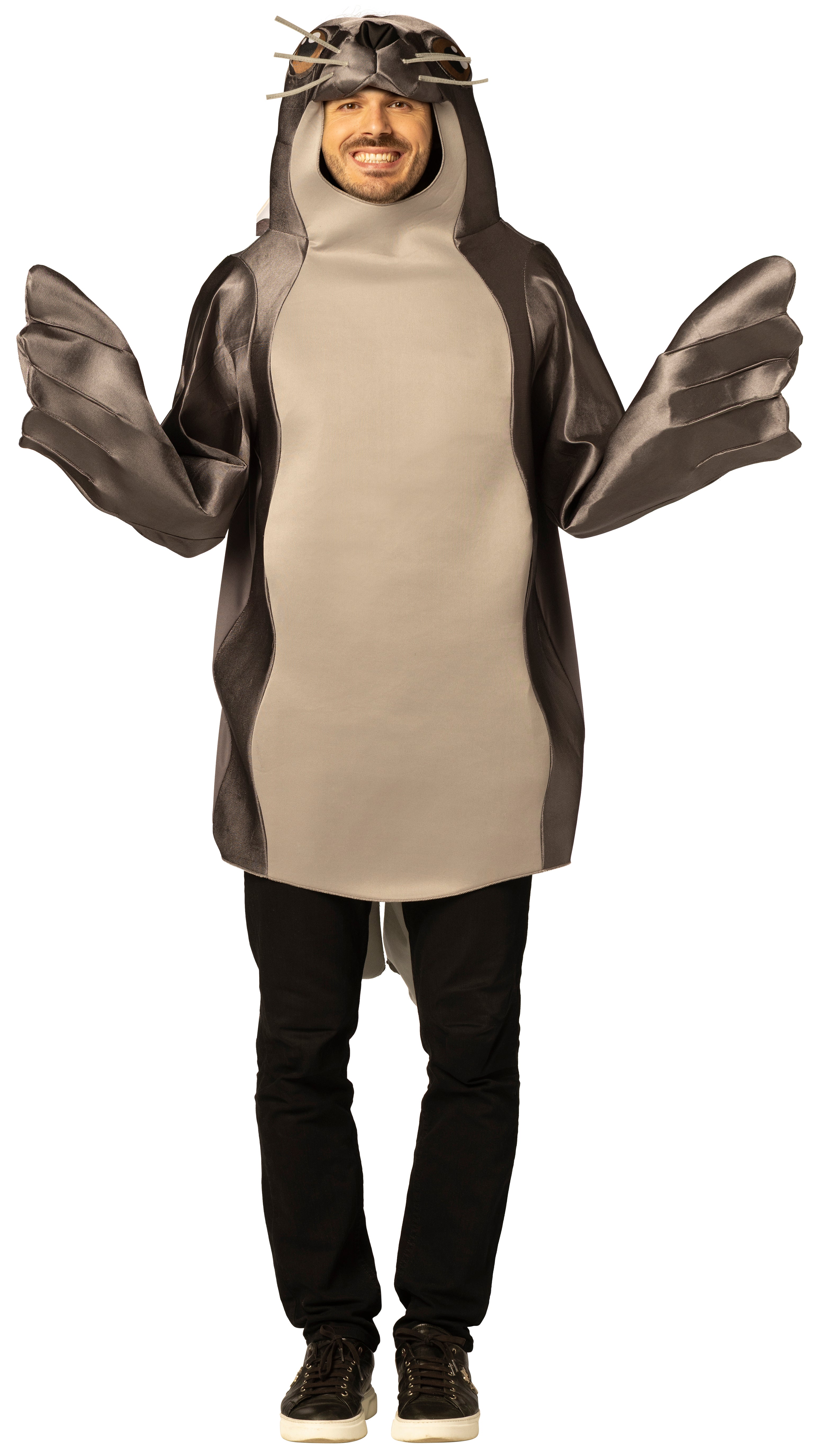 Rasta Imposta Seal Kostüm Erwachsene One Size Grau