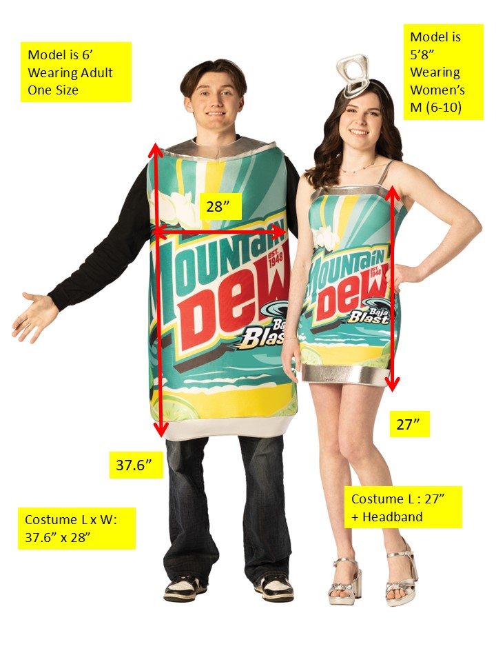 Rasta Imposta Dew Me Once Mountain Dew Paar Kostüm M Set