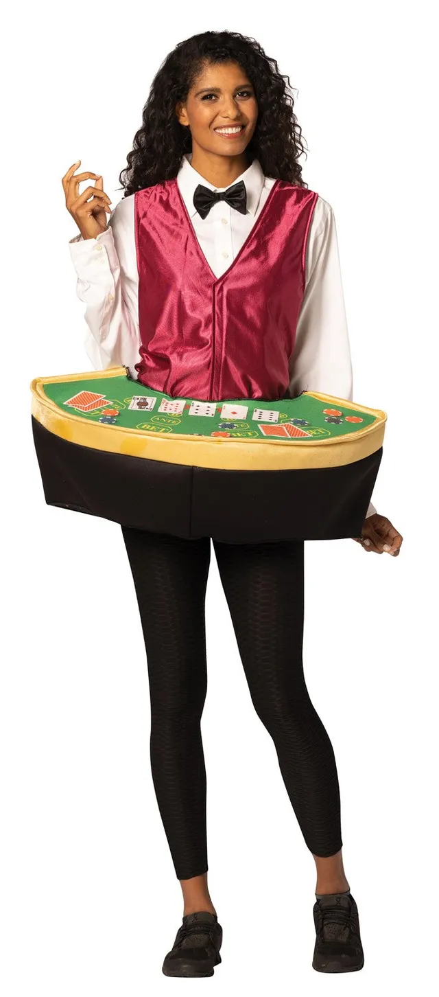 Rasta Imposta Poker Dealer Tisch-Kostüm One Size Weste
