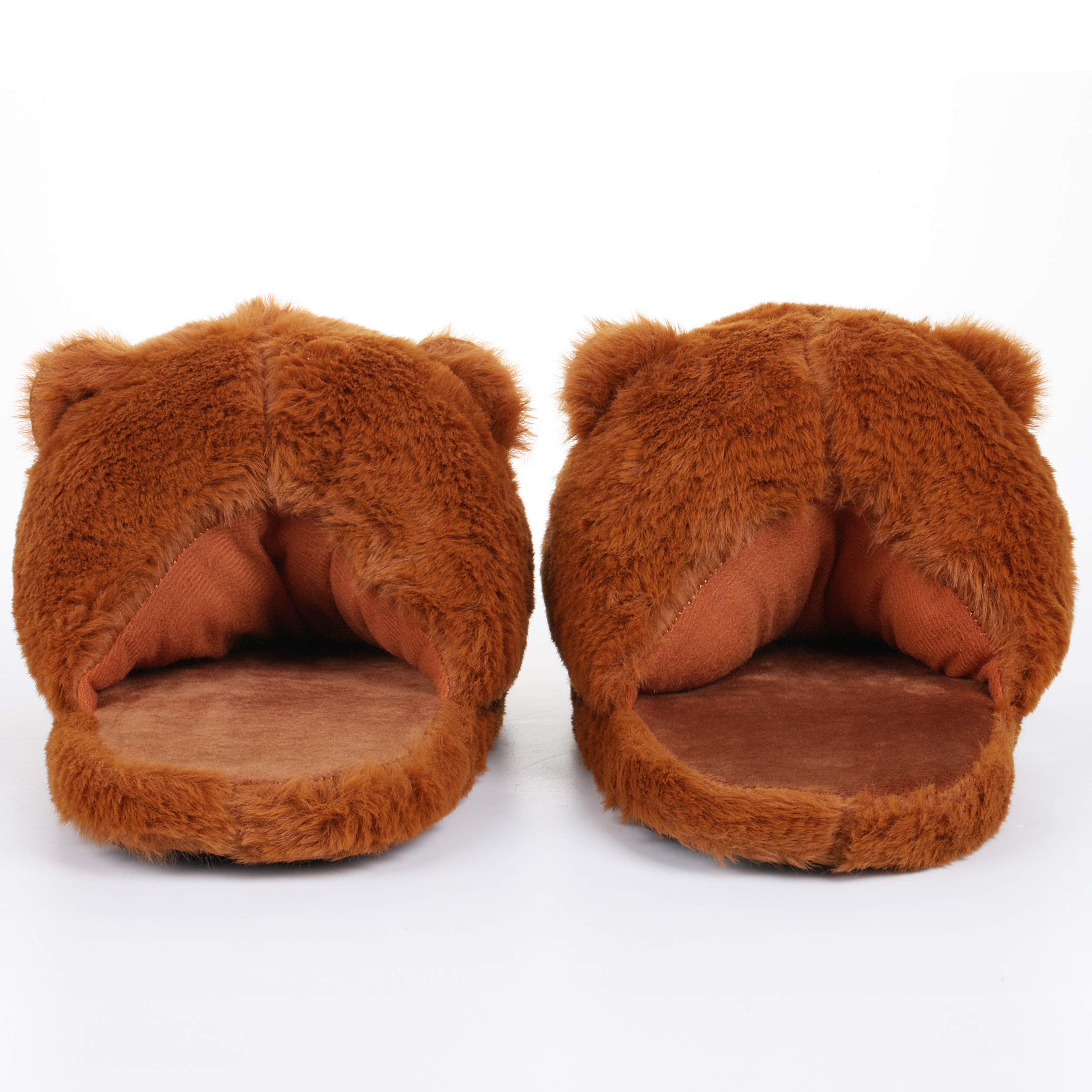 Katara Bär Hausschuhe Slipper offen Unisex Plüsch