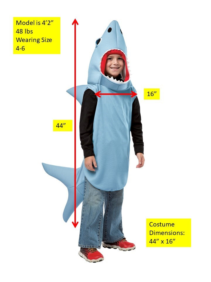 Rasta Imposta Blue Sand Shark Kinderkostüm Blau 4-6X