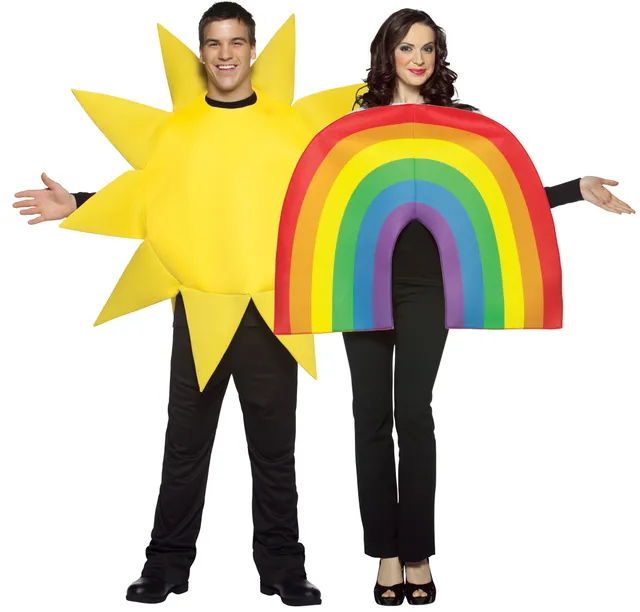 Rasta Imposta Rainbow & Sun Paarkostüm One Size 2-teilig