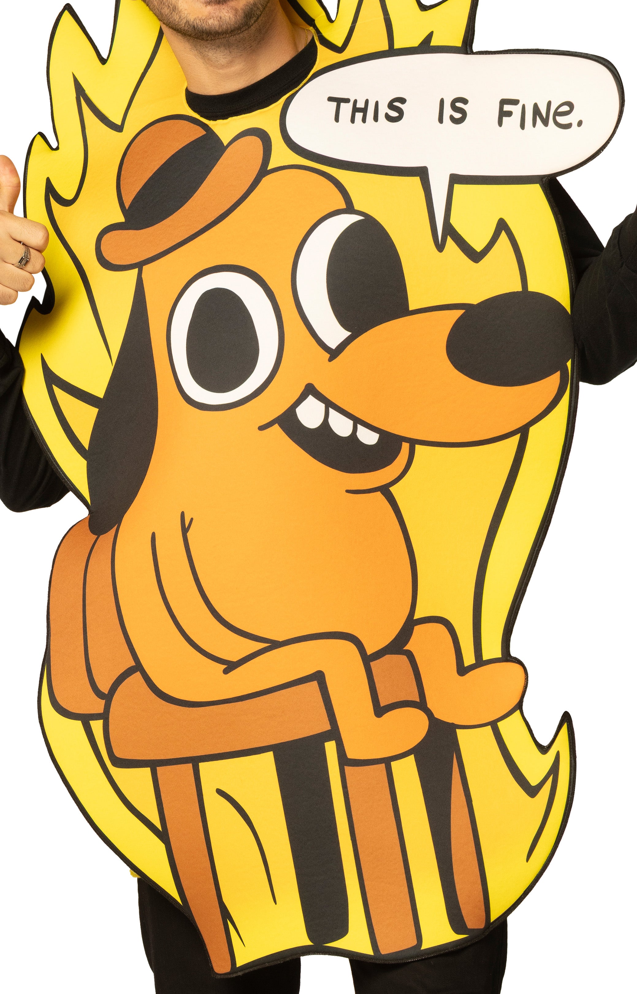Rasta Imposta This is Fine Dog Kostüm Tunika Einheitsgröße