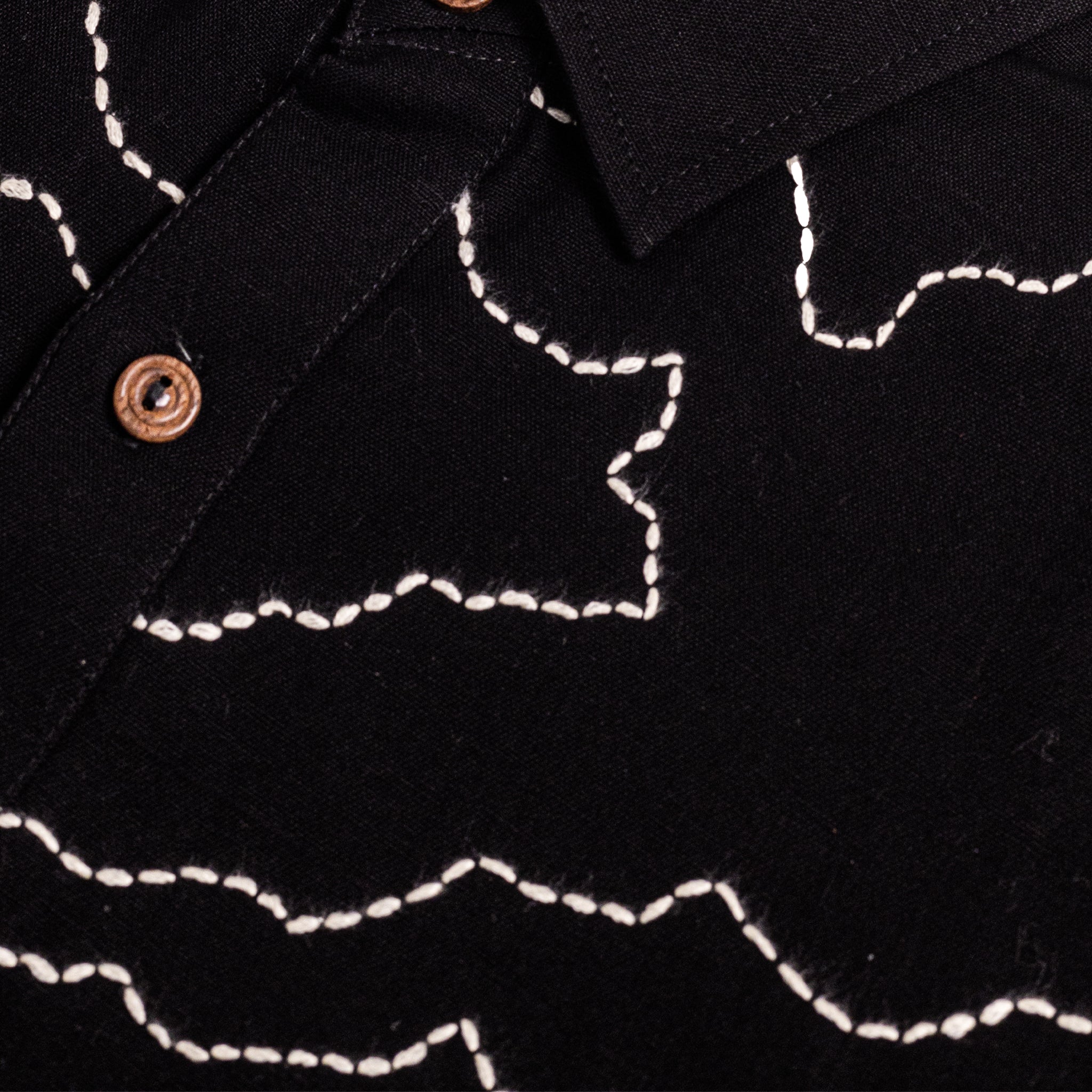 Chaks Manchitra Black Shirt Herren Hemd Schwarz M Kantha