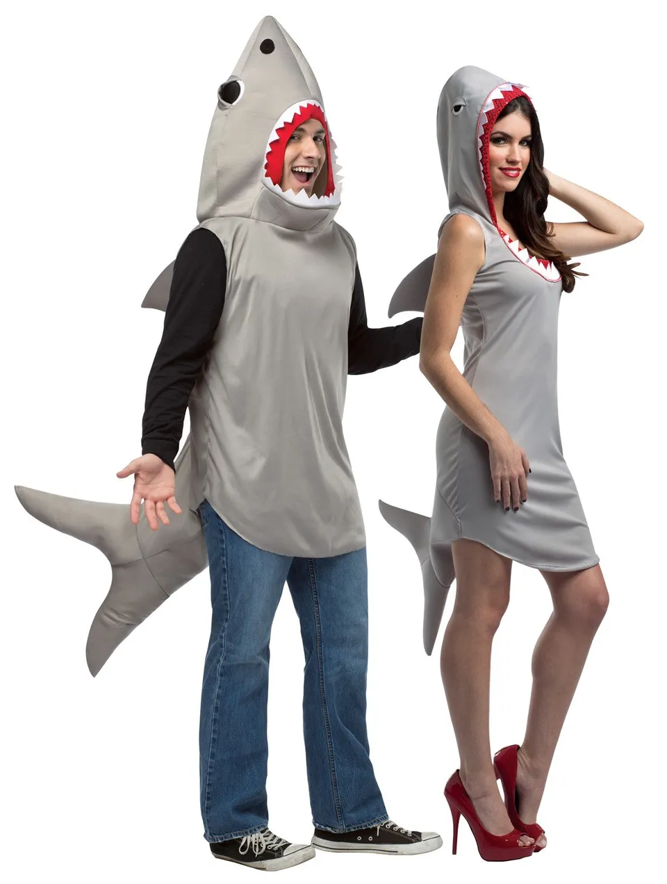 Rasta Imposta Sand Shark Hoodie Partnerkostüm 2-tlg Hai
