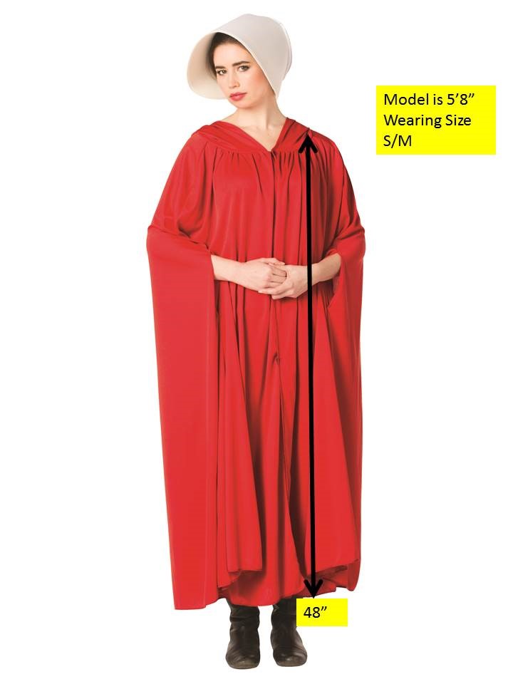Rasta Imposta Handmaid Kostüm Einheitsgröße Roter Umhang