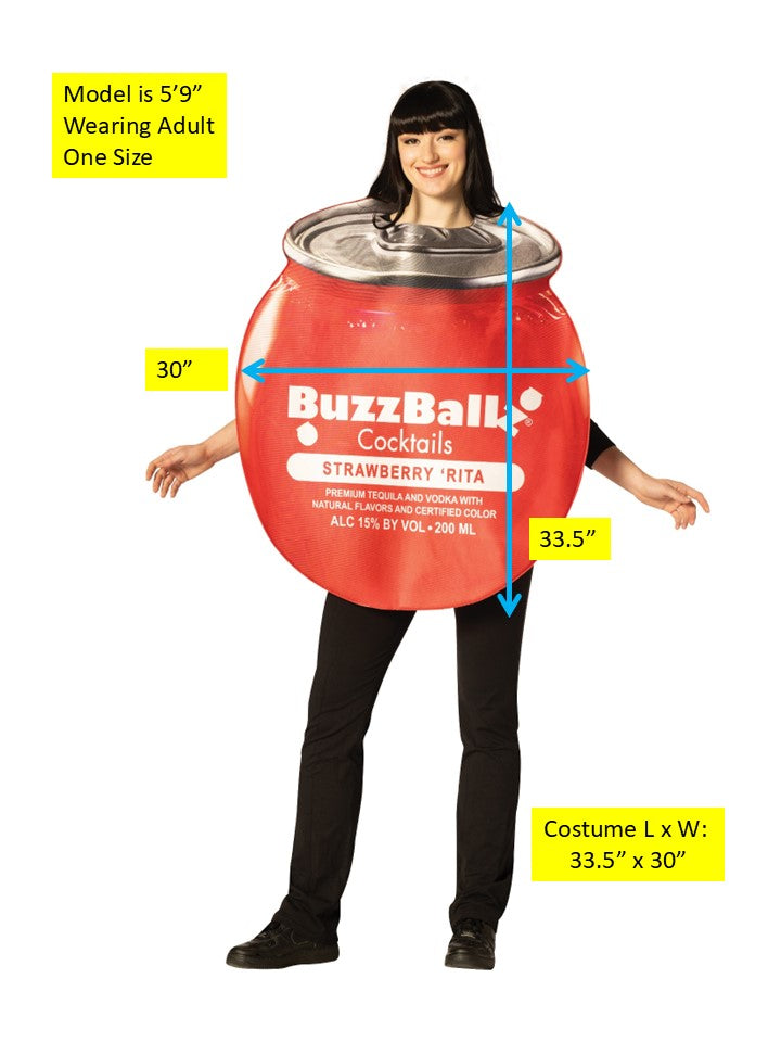 Rasta Imposta BuzzBallz Strawberry Rita Kostüm One Size