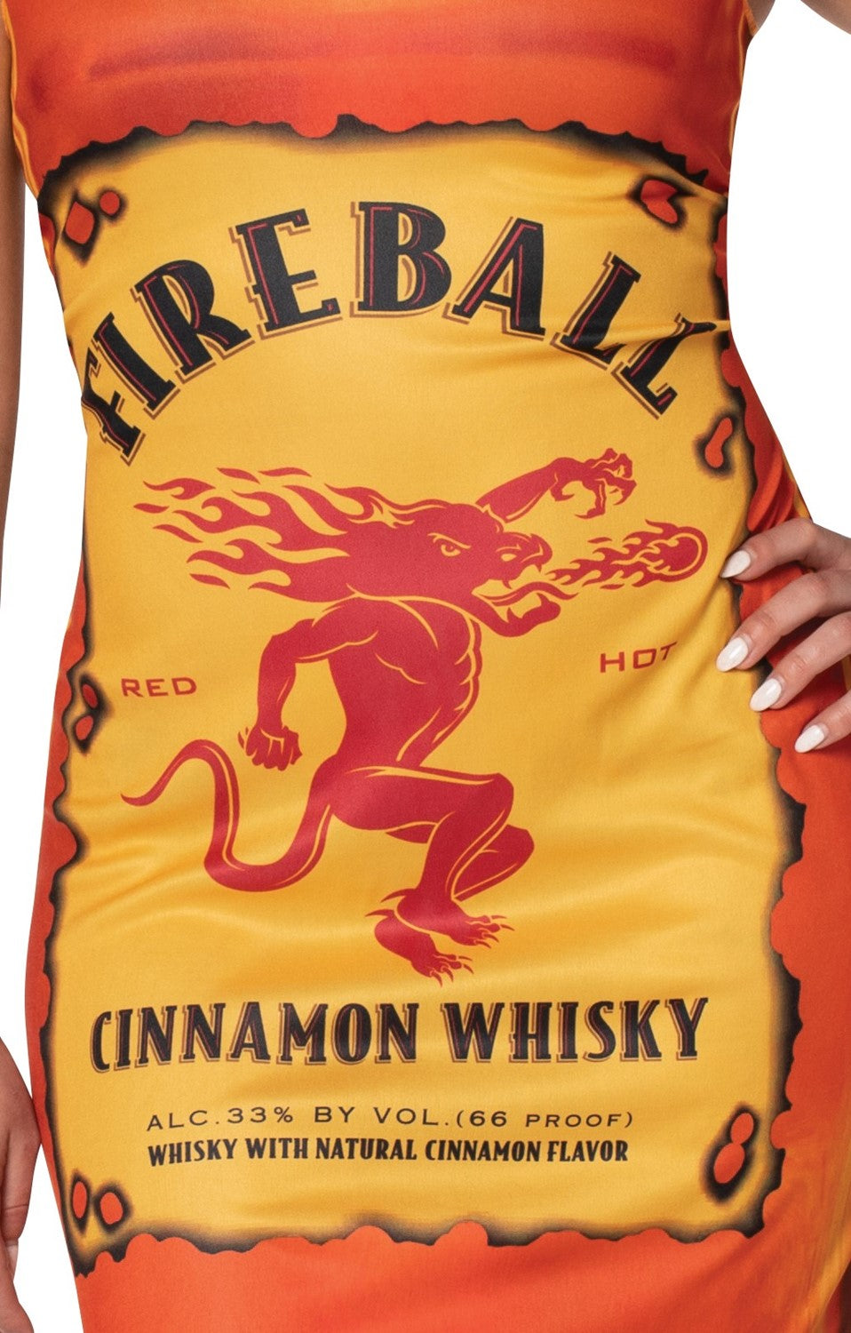 Rasta Imposta Fireball Tank Dress Damenkostüm 4-8 mit Mütze