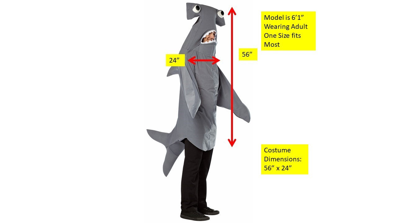 Rasta Imposta Hammerhead Shark Hammerhai Kostüm Einheitsgrösse