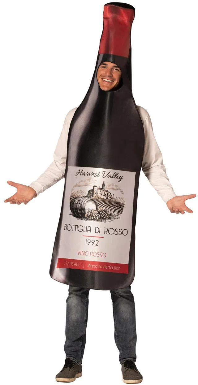 Rasta Imposta Get Real Rotwein Flasche Kostüm Einheitsgröße