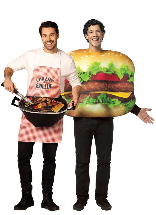 Rasta Imposta Grill Master Cheeseburger Kostüm Paarkostüm One Size