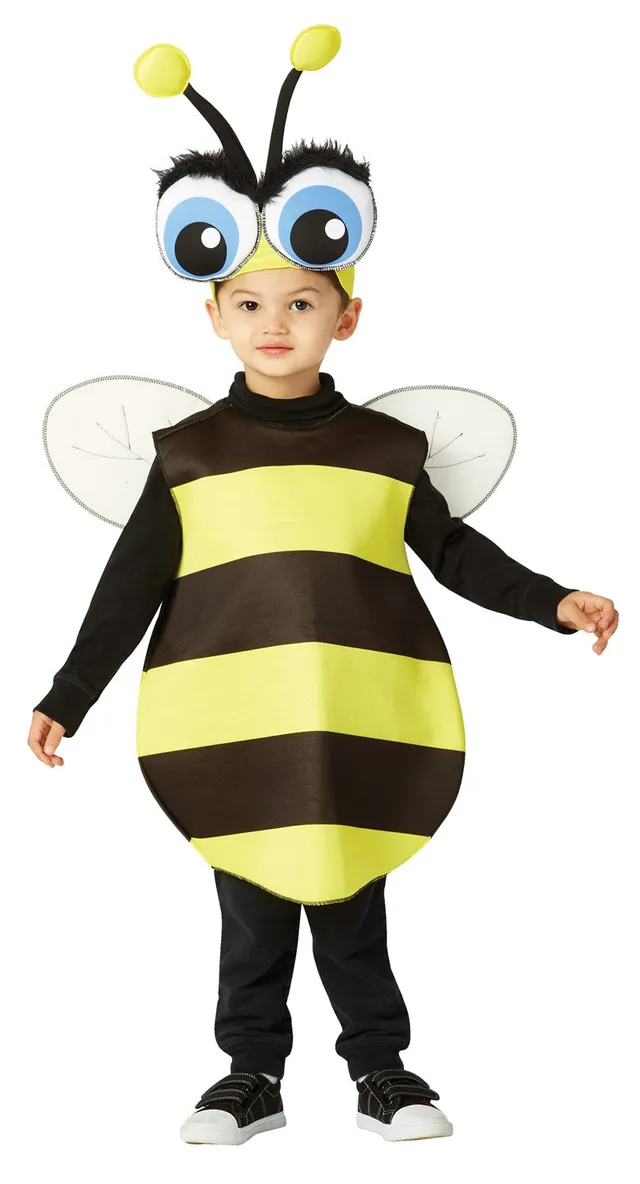 Rasta Imposta Big Eyed Bee Kinderkostüm 3-4 Biene gelb-schwarz