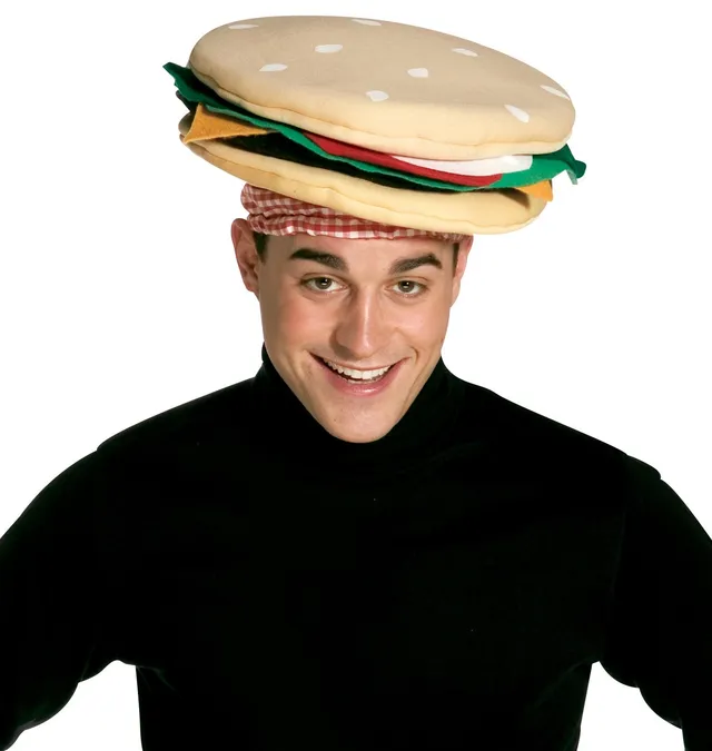 Rasta Imposta Cheeseburger Hut Kostümhut One Size