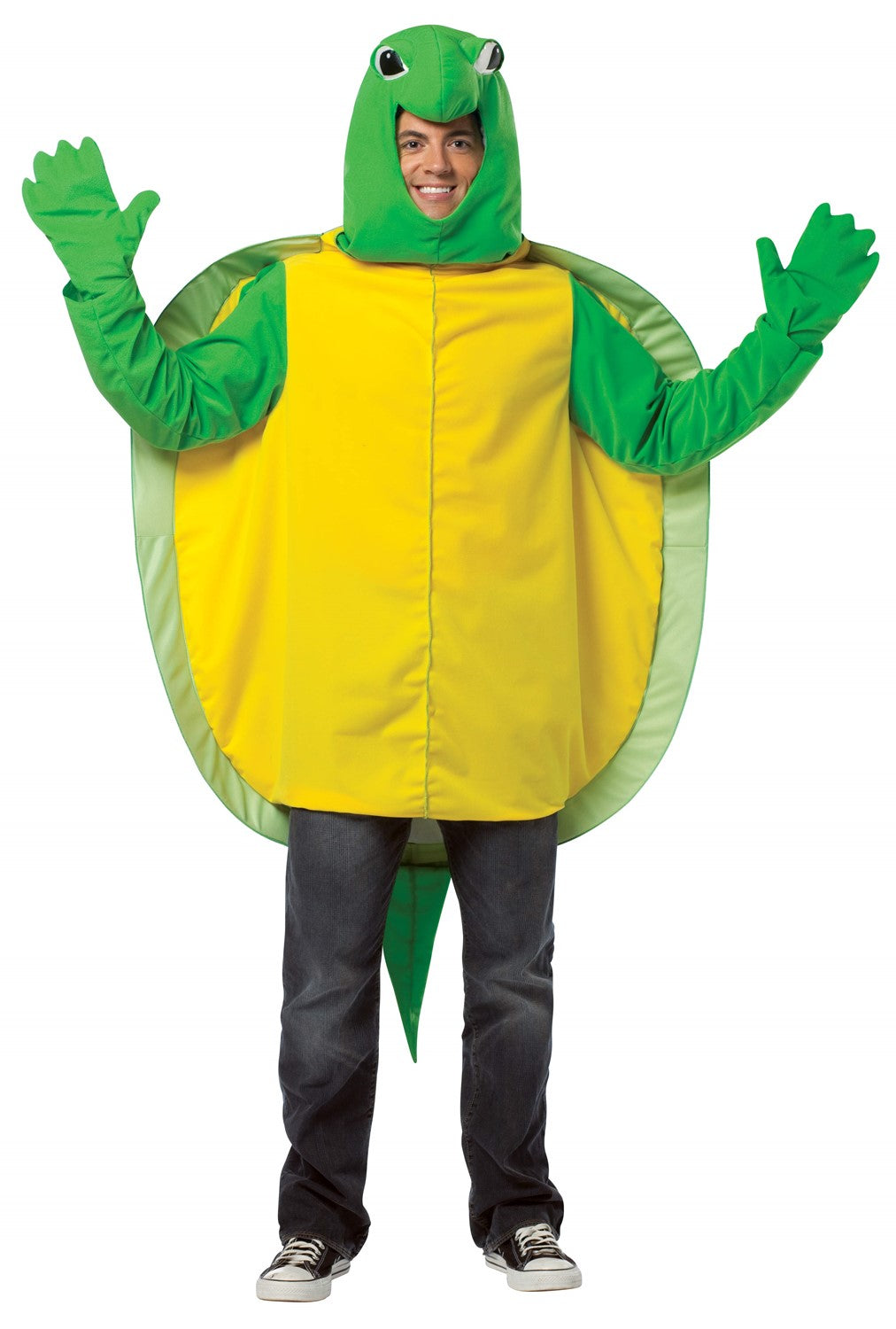 Rasta Imposta Adult Costumes Turtle Kostüm One Size mit Kapuze