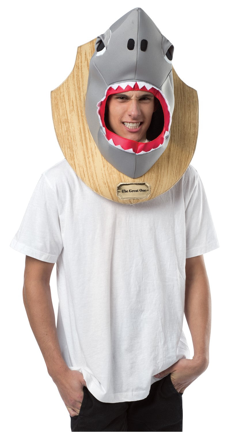 Rasta Imposta Shark Trophy Hai Kopf Kostüm One Size grau