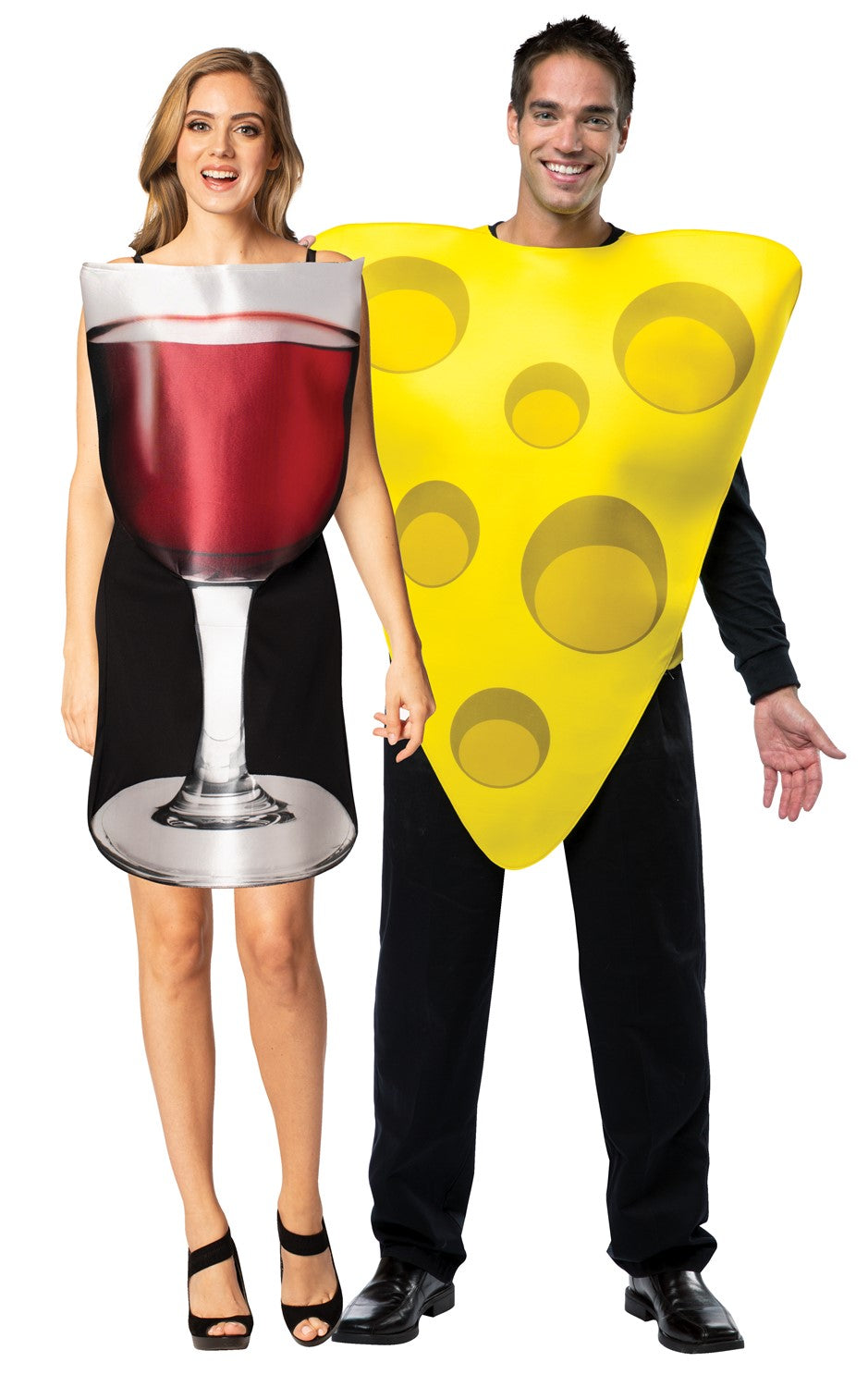 Rasta Imposta Glass of Red Wine & Cheese Kostüm One Size