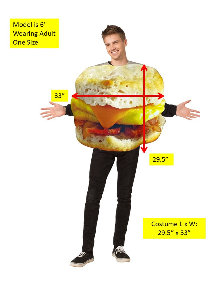 Rasta Imposta Get Real Breakfast Sandwich Kostüm Einheitsgr