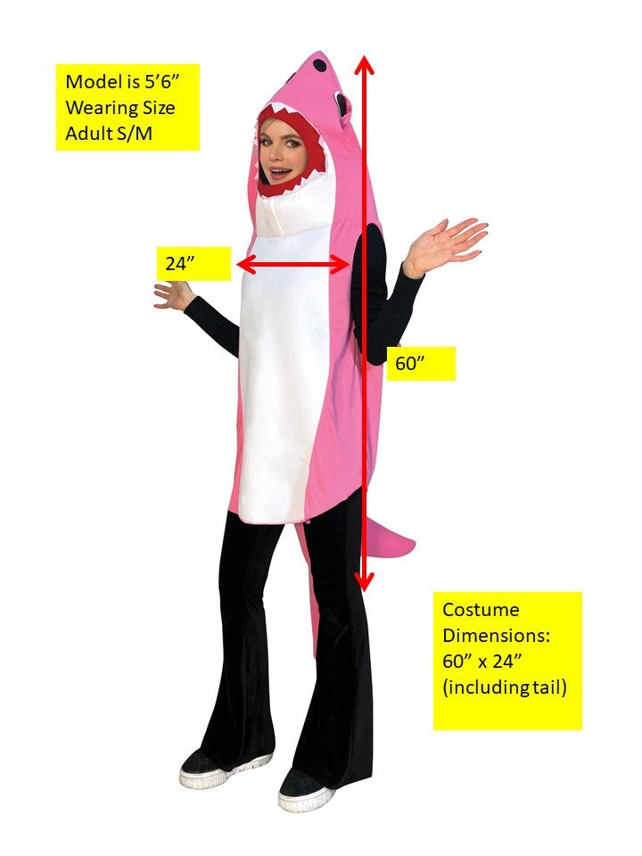 Rasta Imposta Ultimate Pink Shark Kostüm Rosa S-M