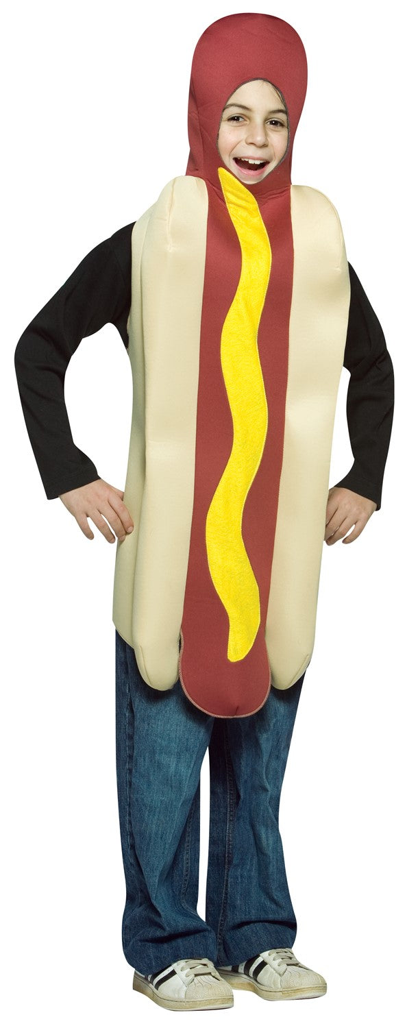 Rasta Imposta Hot Dog Kostüm Kind 7-10 Senf