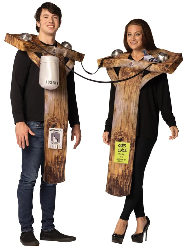 Rasta Imposta Electric Utility Poles Paar Kostüm Einheitsgröße 2er