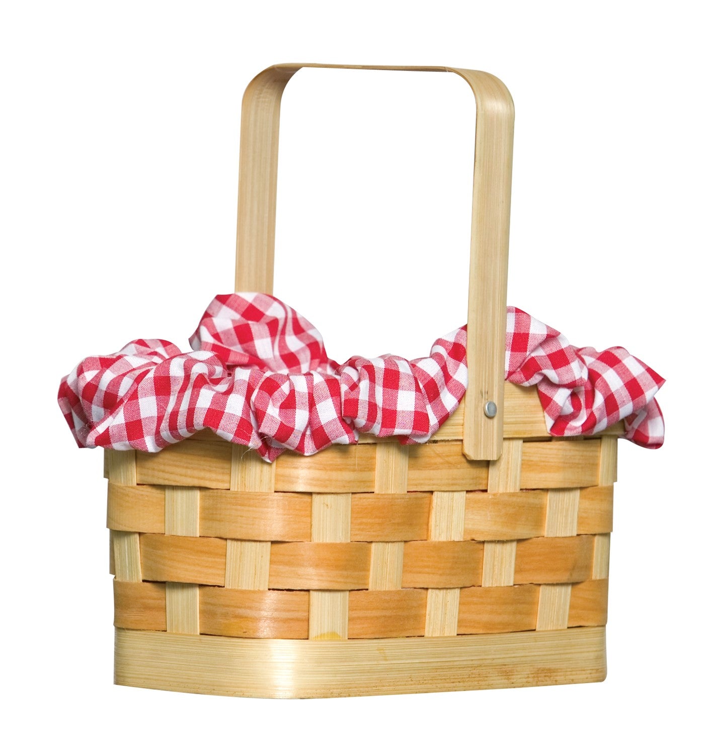 Rasta Imposta Red Gingham Basket Kostüm-Zubehör Korb Rot